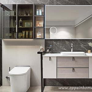 Matte Lacquer Bathroom Cabinet PLWY20051
