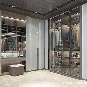 Luxury L-shaped High Gloss Hinged Wardrobe YG20-L03