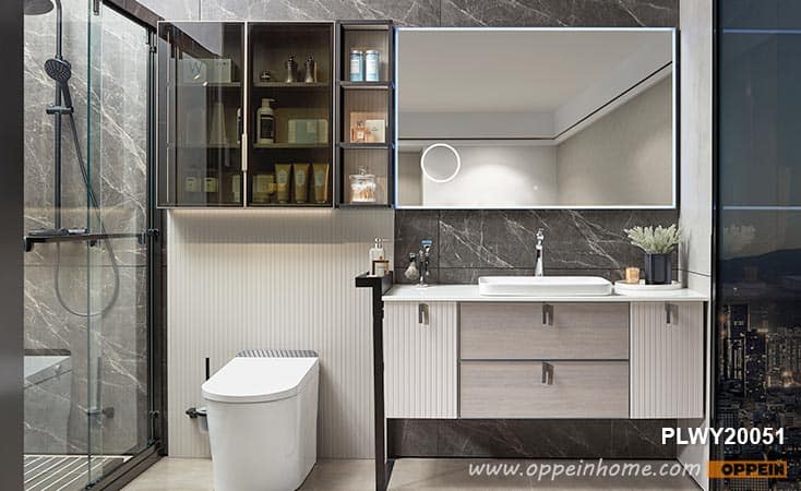 Matte Lacquer Bathroom Cabinet PLWY20051