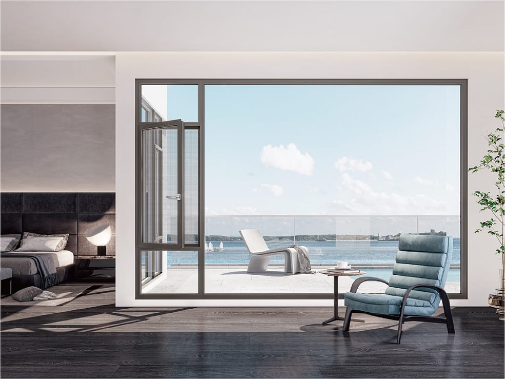 Casement Window EOW108A (in-opening with integrated bridge-cutoff ...