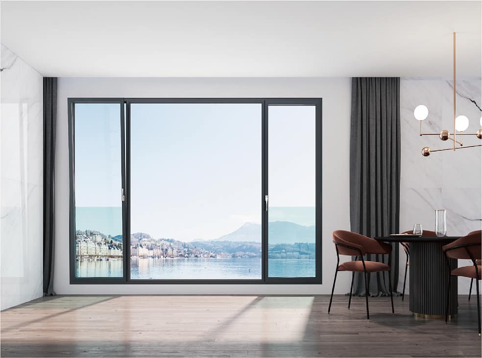 Casement Window EOW98A (in-opening with integrated bridge-cutoff screen ...